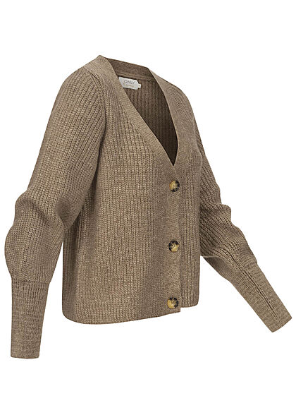 ONLY Dames V-Neck Cardigan caribou bruin