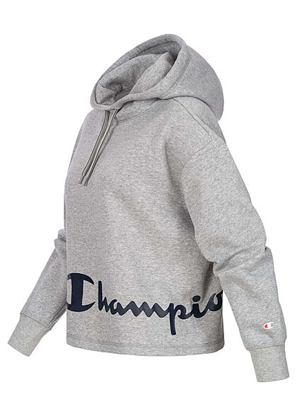 Champion Dames Hoodie met logo-opdruk grijs