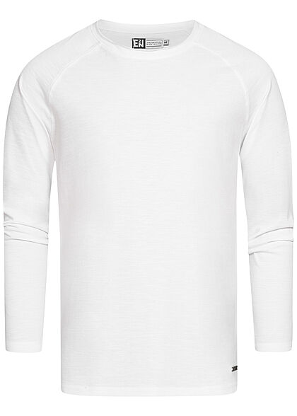 Eight2Nine Heren Raglan Gebreide trui wit