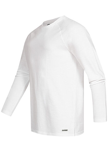 Eight2Nine Heren Raglan Gebreide trui wit