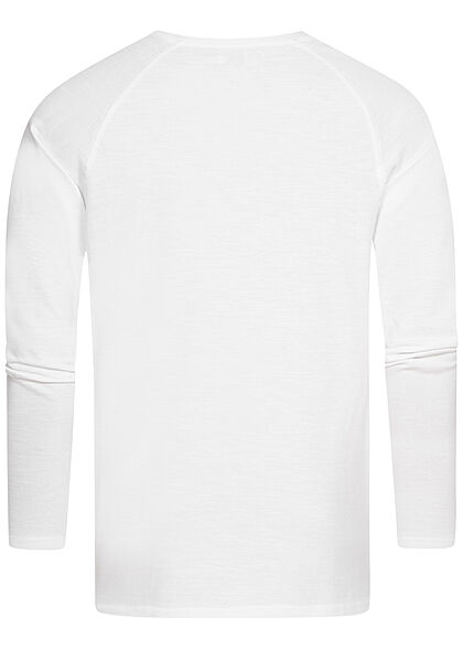 Eight2Nine Heren Raglan Gebreide trui wit