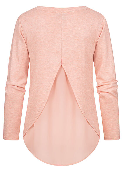 Styleboom Fashion Dames Trui met blouse-inzet roze