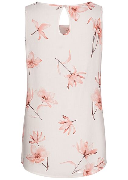 Seventyseven Lifestyle Dames blouses top bloemen print uit wit