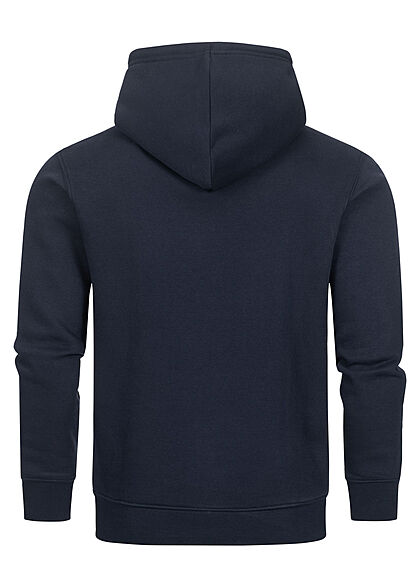 Champion Herren Basic Hoodie aus Baumwollfrottee mit Kapuze Kängurutasche dunkel blau