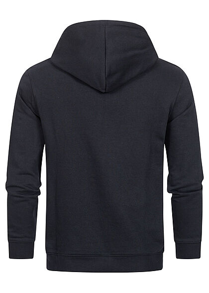 Champion Heren Hoodie met halve rits voorvak en logoprint zwart
