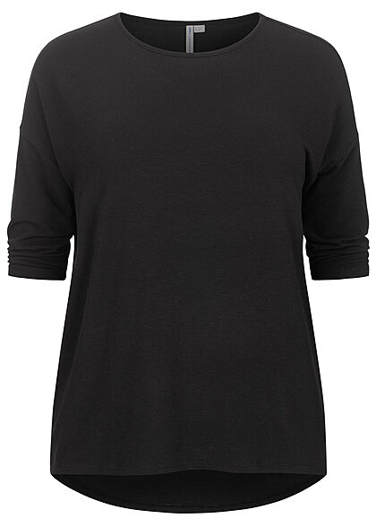 Only Carmakoma Dames NOOS Shirt met 3/4 mouwen zwart