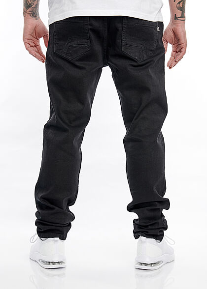 Hailys Herren Slim Fit Jeans Hose 5-Pockets schwarz denim