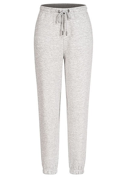 ONLY Dames NOOS joggingbroek met ribboorden 2 zakken lichtgrijs