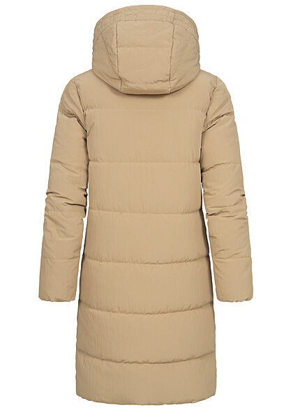 ONLY Dames Winterjas met kap en 2 zakken beige