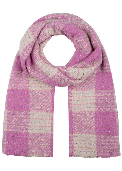 ONLY Dames gebreide sjaal met pailletten details opera mauve rosa - Art.-Nr.: 21093249