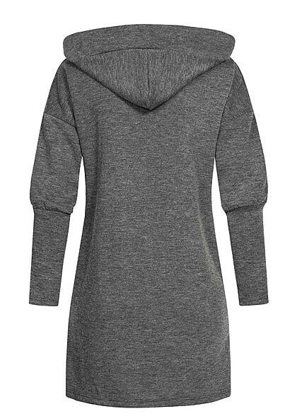 Styleboom Fashion Dames Vest met 2 zakken donker grijs