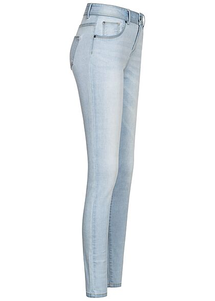 Seventyseven Lifestyle Dames Skinny Jeans bright blauw denim
