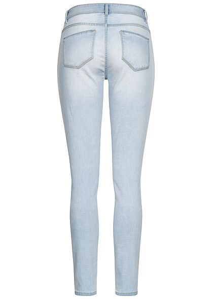 Seventyseven Lifestyle Dames Skinny Jeans bright blauw denim