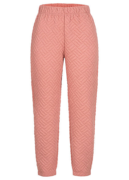 ONLY Dames Stoffen broek met 2 zakken gestructureerd patroon roze - Art.-Nr.: 21101274