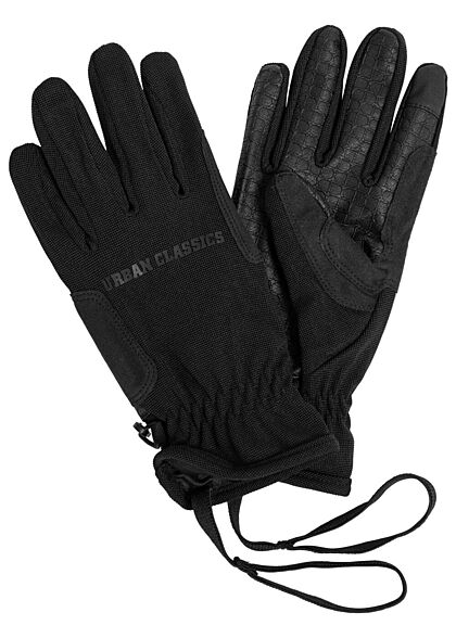Urban Classics Heren Handschoenen met rubberen handpalmen zwart