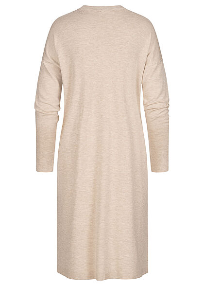 Clodus Dames oversized jurk met ballonmouwen beige