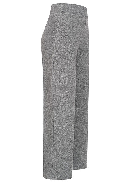 Styleboom Fashion Damen Hose Sweatpants mit Strukturstoff medium grau