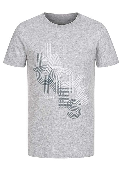 Jack and Jones Junior T-shirt met logo-opdruk lichtgrijs