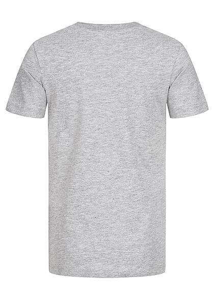 Jack and Jones Junior T-shirt met logo-opdruk lichtgrijs