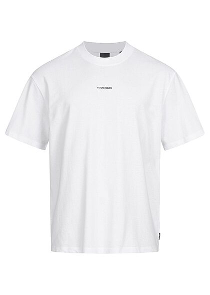 ONLY & SONS Heren oversized t-shirt met logo print op de achterkant wit