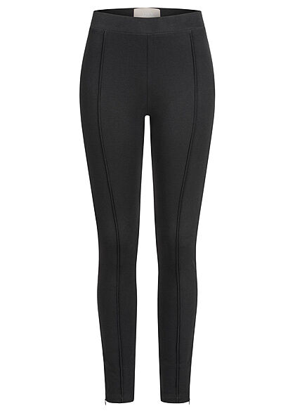 JJXX Dames NOOS hoge taille legging met rits aan broekspijp zwart