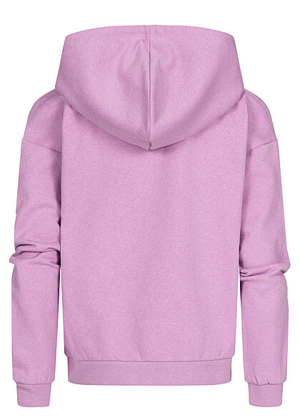 ONLY Kids Mädchen Hoodie mit Kapuze Electrified Print lila weiss mint