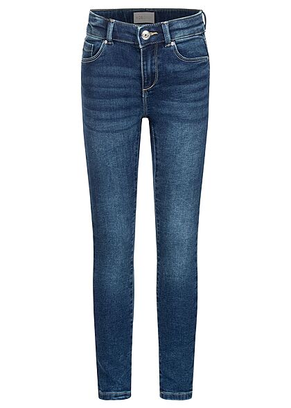 ONLY Kids Meisje Skinny Jeans Broek met 5 zakken donkerblauw - Art.-Nr.: 21110289