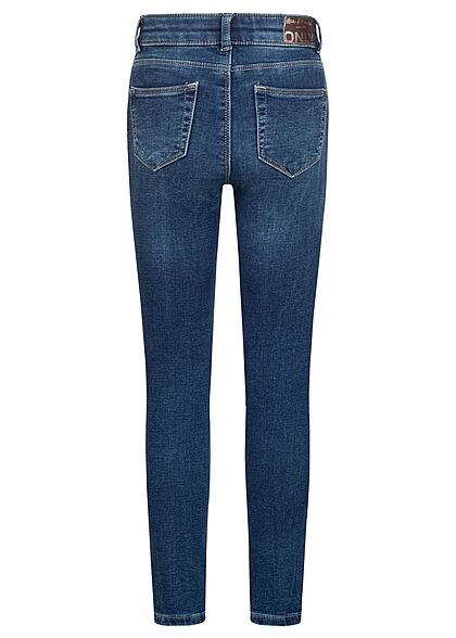 ONLY Kids Meisje Skinny Jeans Broek met 5 zakken donkerblauw