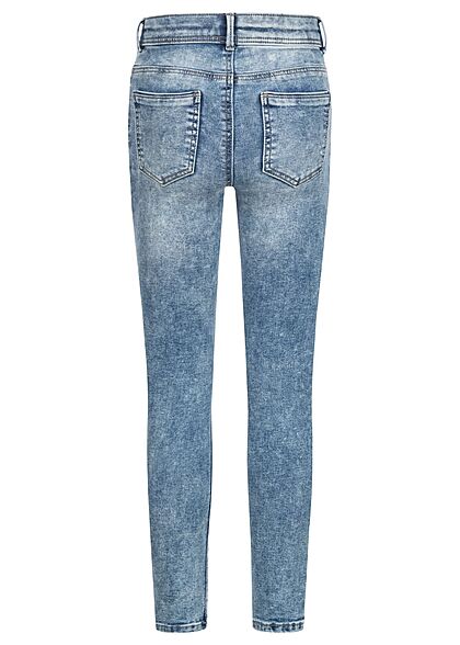 ONLY Kids Mdchen Skinny Mid Waist Jeans Hose 5-Pockets hell blau denim