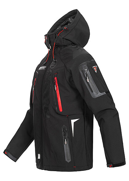 Geographical Norway Heren Overgangsjas met afneembare capuchon zwart