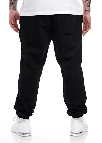 Jack and Jones Heren Basic Sweatbroek met logo-opdruk en 2 zakken zwart