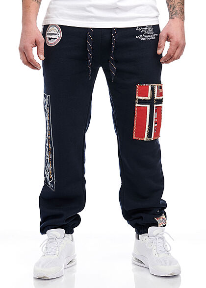 Geographical Norway Heren Sweatbroek met 3 zakken marineblauw