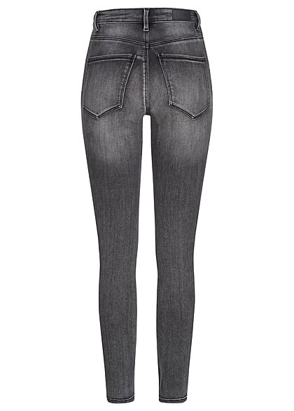 Vero Moda Dames Slim Fit Jeans Broek met 5 zakken medium grijs denim