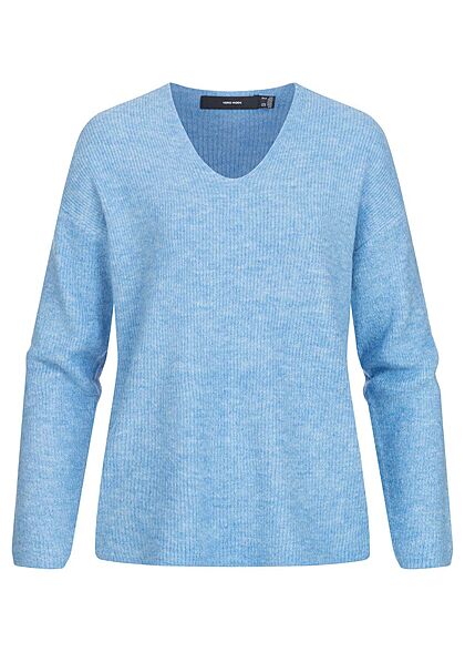 Vero Moda Dames NOOS Trui met V-hals blauw