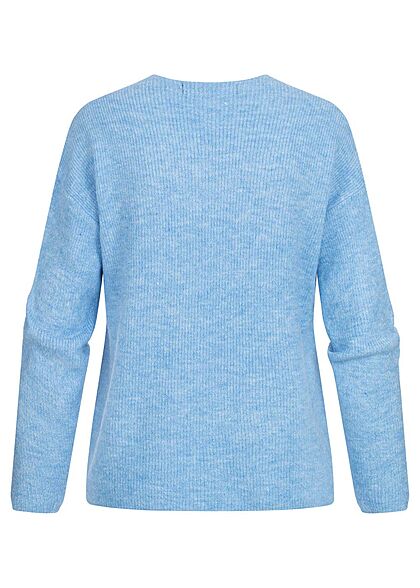Vero Moda Dames NOOS Trui met V-hals blauw