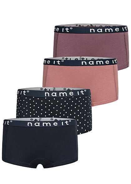 Name it Kids Meisje NOOS 4-Pack Slips Ondergoed donkerblauw