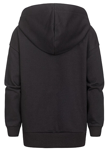 ONLY Kids Meisje Basic Rits-Hoodie met capuchon zwart