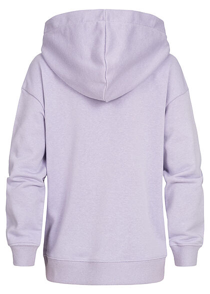 ONLY Kids Meisje NOOS Basic Sweat Hoodie met capuchon en logoprint paars