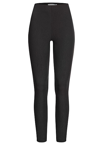 VILA Dames NOOS 7/8 Legging met hoge tailleband en elastiek zwart