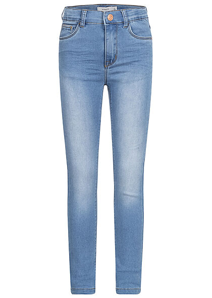 Name it Kids Meisje NOOS Skinny Fit Jeans Broek met 5 zakken blauw denim