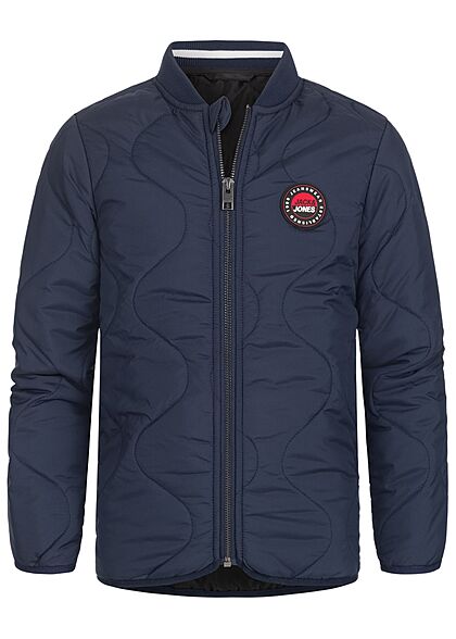 Jack and Jones Junior NOOS Gewatteerde jas met 2 zakken marineblauw - Art.-Nr.: 21120774