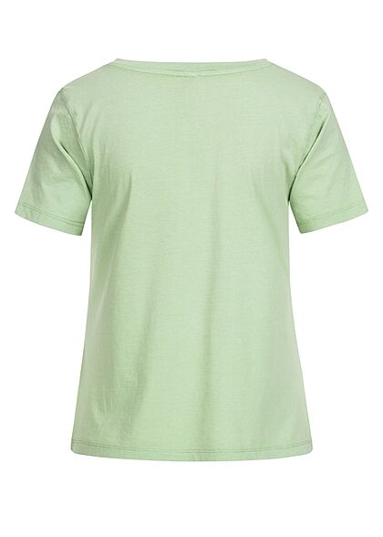 JDY by ONLY Dames NOOS Basic T-Shirt met V-hals groen