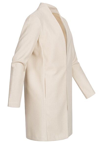 Vero Moda Dames Coatigan Jas met 2 zakken beige