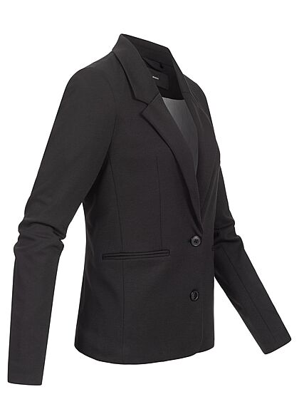 Vero Moda Dames NOOS Slim Fit Jersey Blazer met 2 zakken en knopen zwart