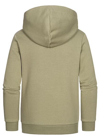 Jack and Jones Junior Basic Hoodie met logo-opdruk groen