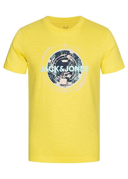 Jack and Jones Junior T-Shirt met logo-opdruk geel - Art.-Nr.: 22010216