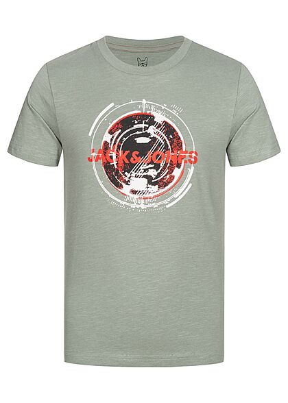 Jack and Jones Junior T-Shirt met logo-opdruk groen - Art.-Nr.: 22010217