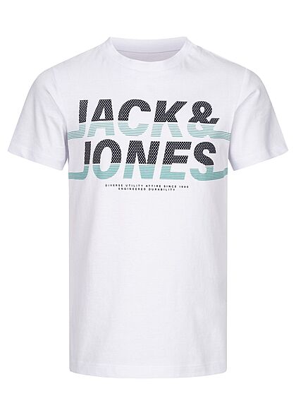 Jack and Jones Junior T-Shirt met logo-opdruk wit - Art.-Nr.: 22010218