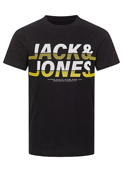 Jack and Jones Junior T-Shirt met logo-opdruk zwart - Art.-Nr.: 22010219