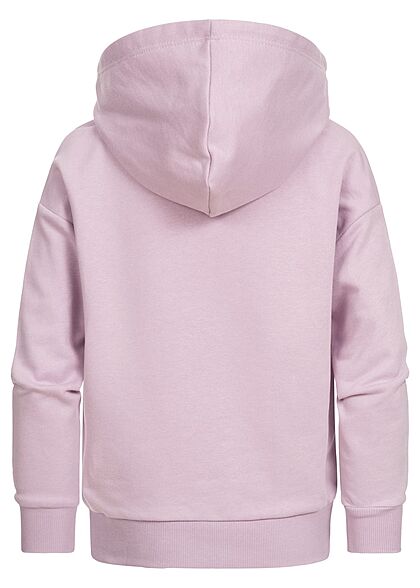 ONLY Kids Meisje Basic Hoodie met voorzak paars